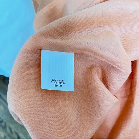 J. Crew Metallic Orange Sleeveless Blouse S - Picture 6 of 7